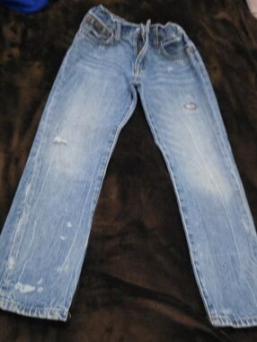Polo by Ralph Lauren Light Blue Distressed Kids Jeans